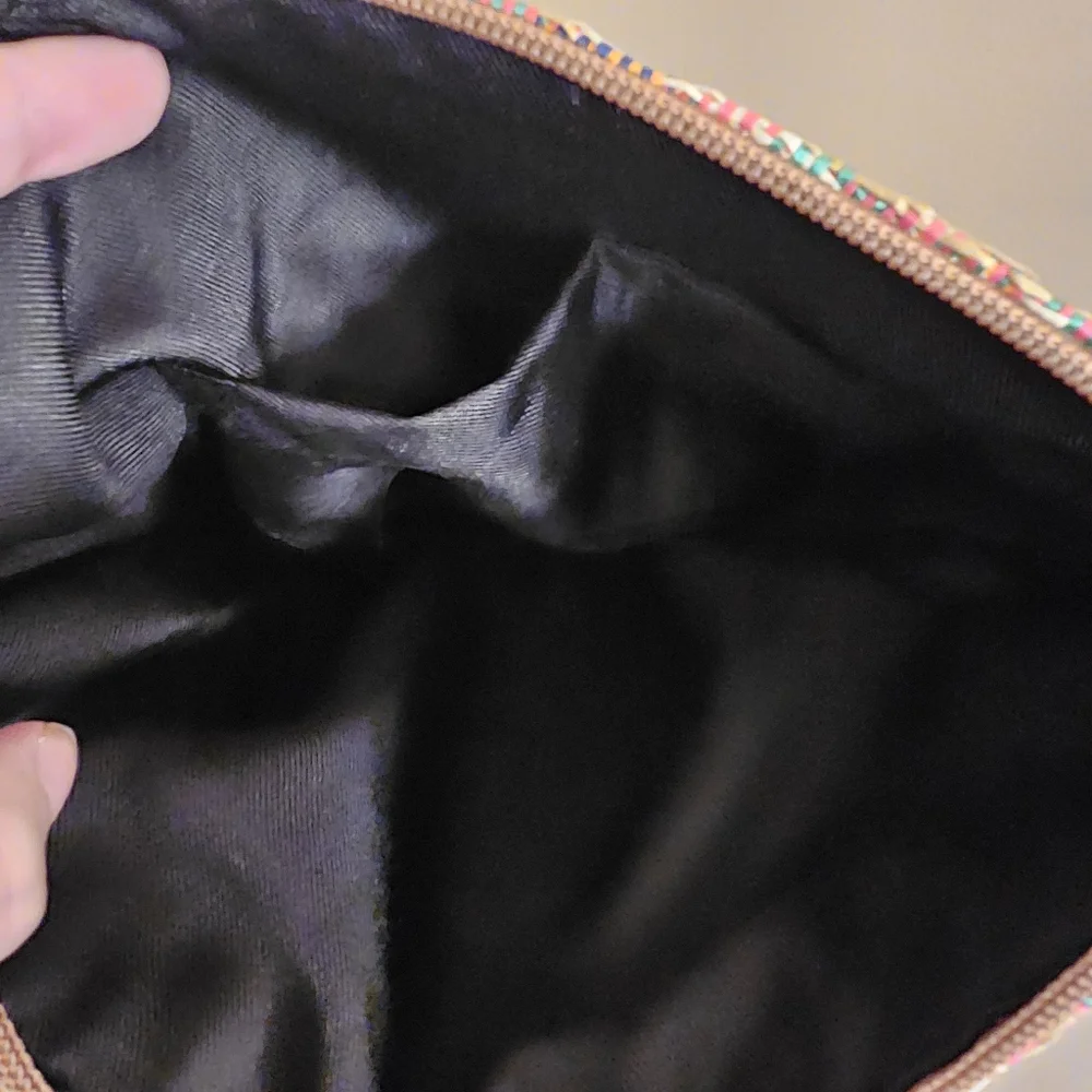 Straw Crossbody Envelope Weaved Bag with Removable Strap NWOT
